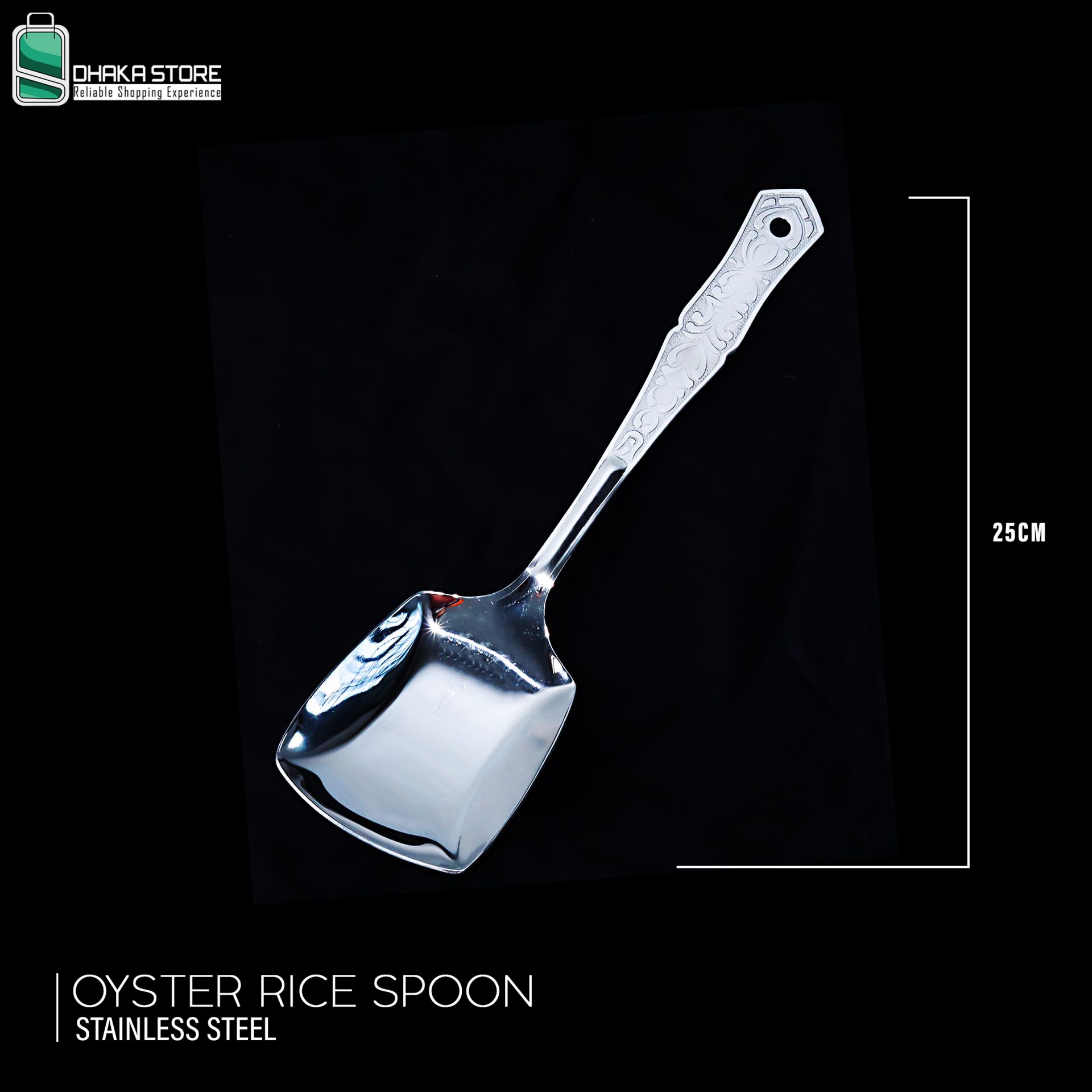 ss, spoon, ss spoon, stainless spoon, dhaka store, Rice spoon, oyster, kitchen accessories